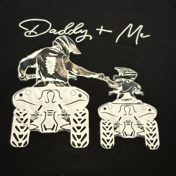 Boys Size 6 Daddy and Me Quad Graphic Tee Father Son Four Wheeler T-Shirt - Picture 2 of 4